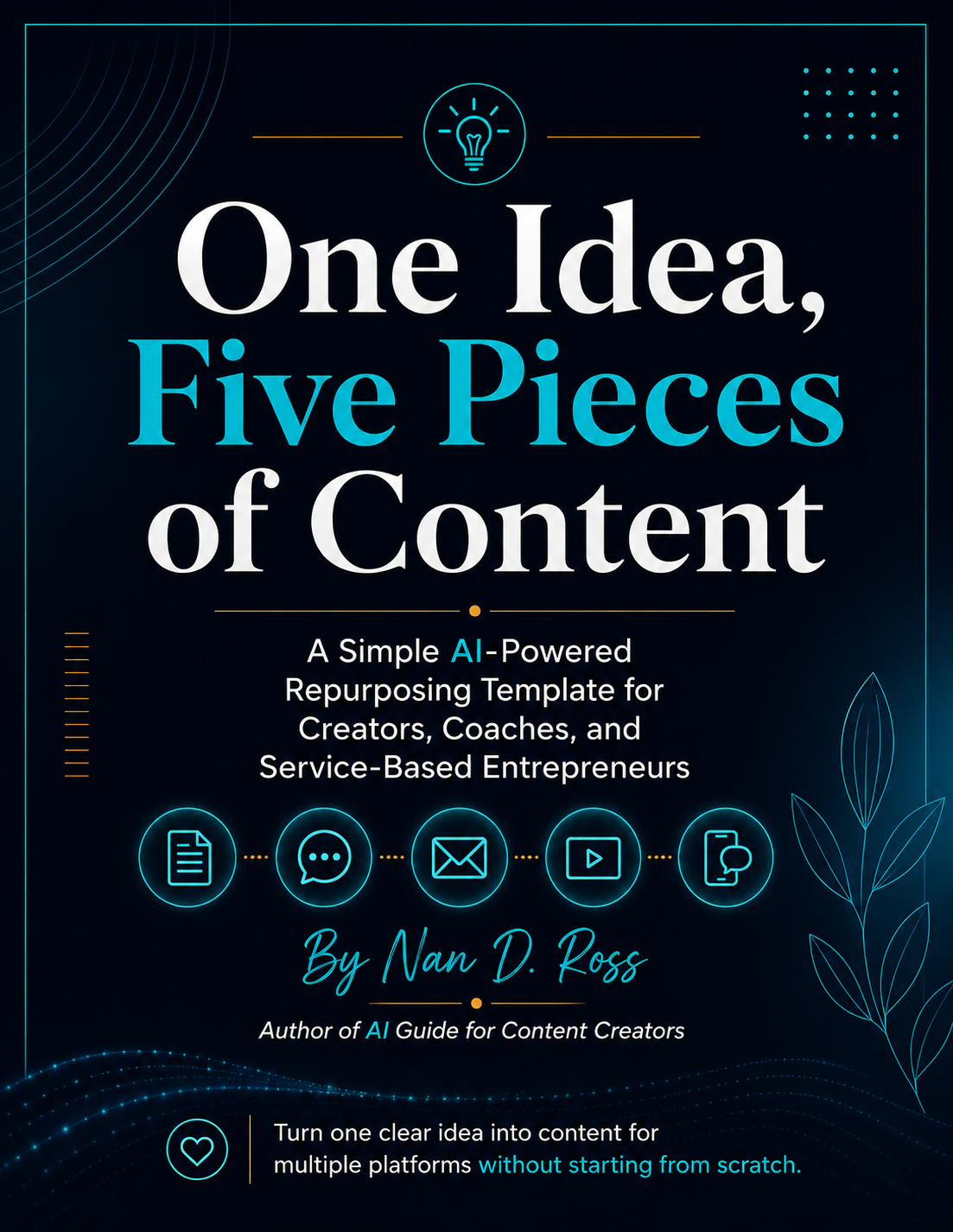 One Idea, Five Pieces of Content workbook cover
